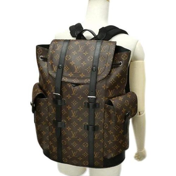 Louis Vuitton Monogram Macassar Christopher PM Backpack Brown - Picture 5 of 9